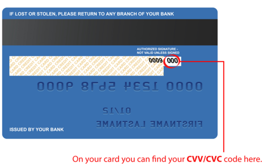 What Is Cvc On A Credit Card