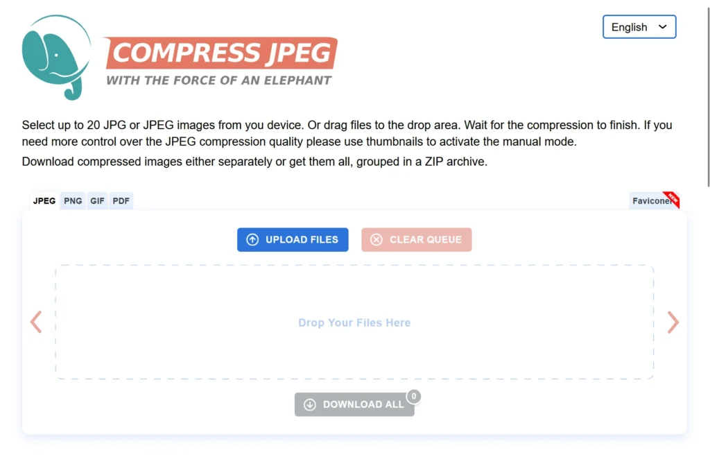 이미지 용량 줄이기 사이트 무료 추천 2 (CompressJPEG)
