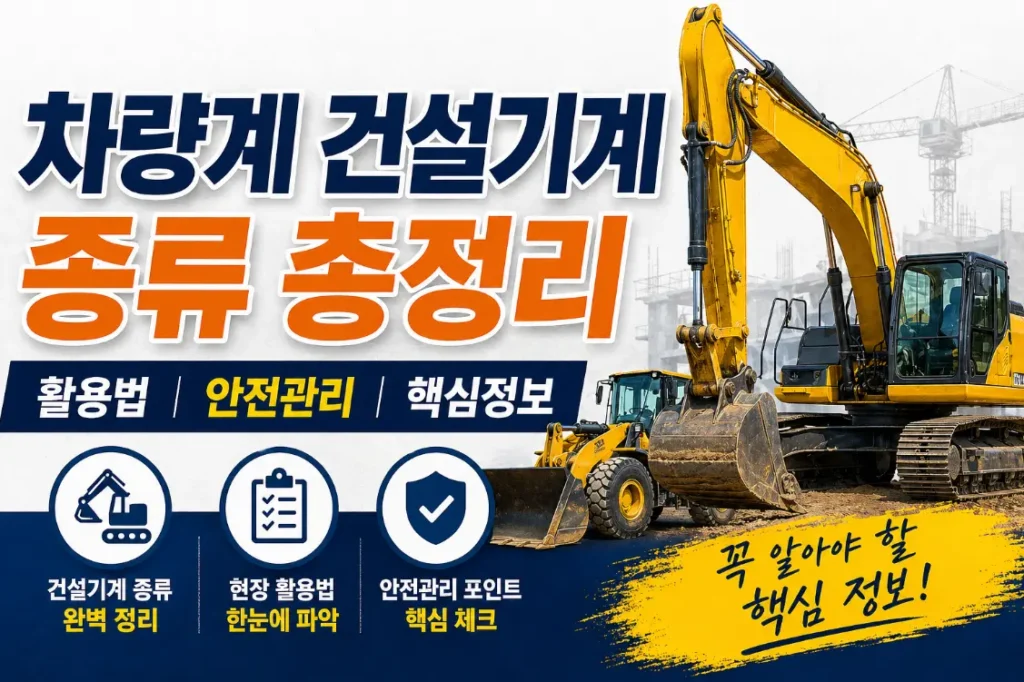 차량계 건설기계 종류